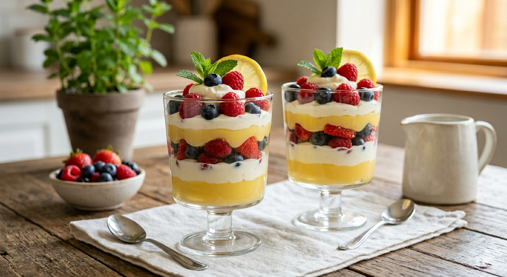 Monday- Sunshine Berry Lemon Parfait (8 oz serving)