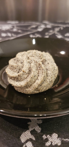 Black Sesame mini shortbread cookies  (75g)