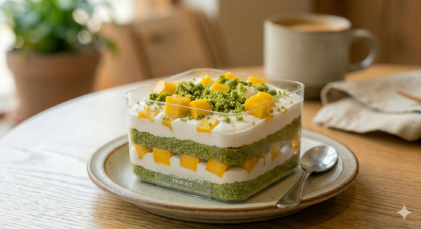 Mango Matcha box cake (8oz)