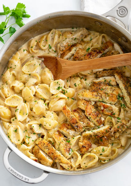 NEW Creamy Chicken Pasta (GF option)