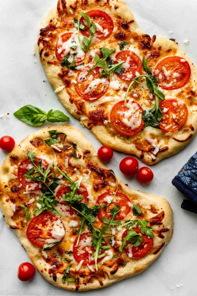 Thursday- Tomato Mozzarella Basil Flatbread Pizza