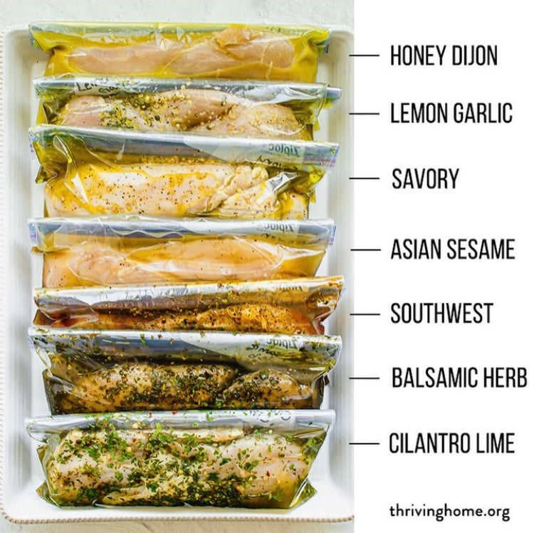 Friday- The Chicken Marinade Pack (ideal for freezing)