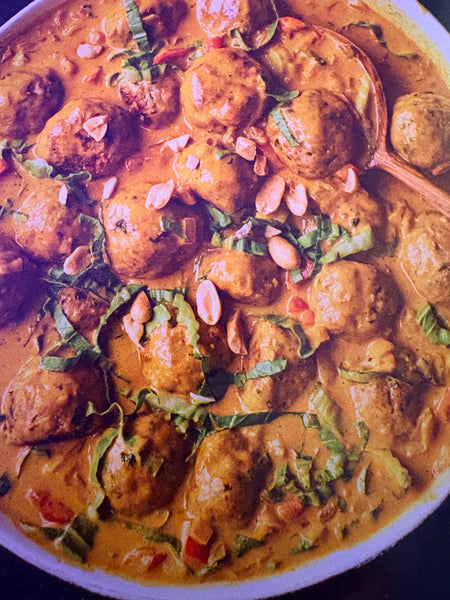 Monday- NEW Thai style Curry Meatballs served with Basmati Rice  (GF)