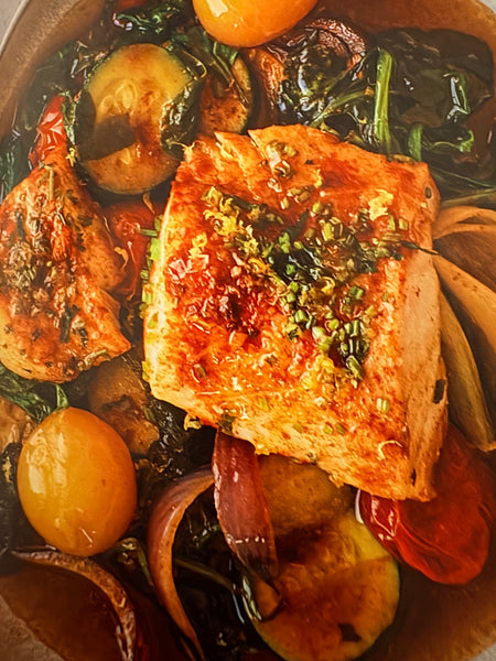 Wednesday-NEW Healthy Cod and Vegetables baked in parchment with Herbs with herbed quinoa
