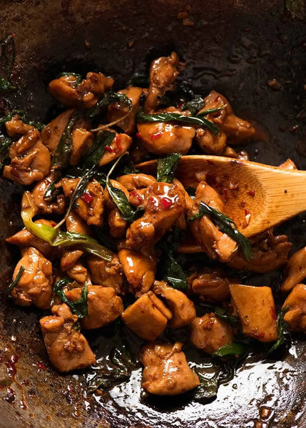 Wednesday- NEW Thai Basil Chicken Stir fry served with Jasmine rice