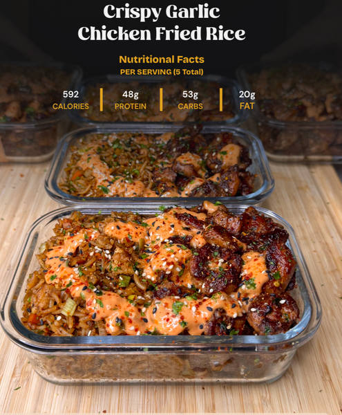 Crispy Garlic Chicken Fried Rice