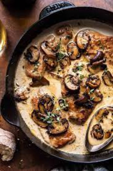 NEW Creamy Balsamic Mushroom Chicken Marsala served with choice of Mashed Potatoes