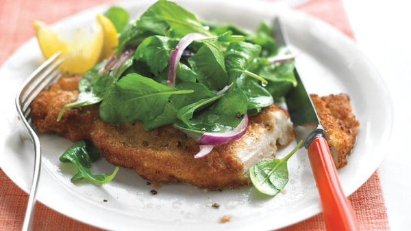 NEW Chicken Milanese with Lemony Arugula salad