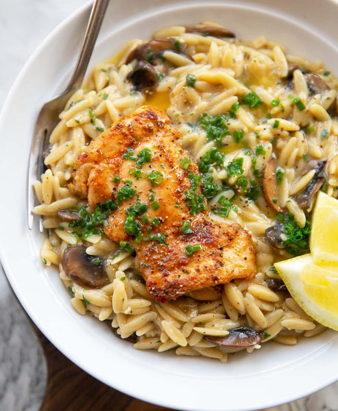 NEW Garlic Butter Chicken Orzo