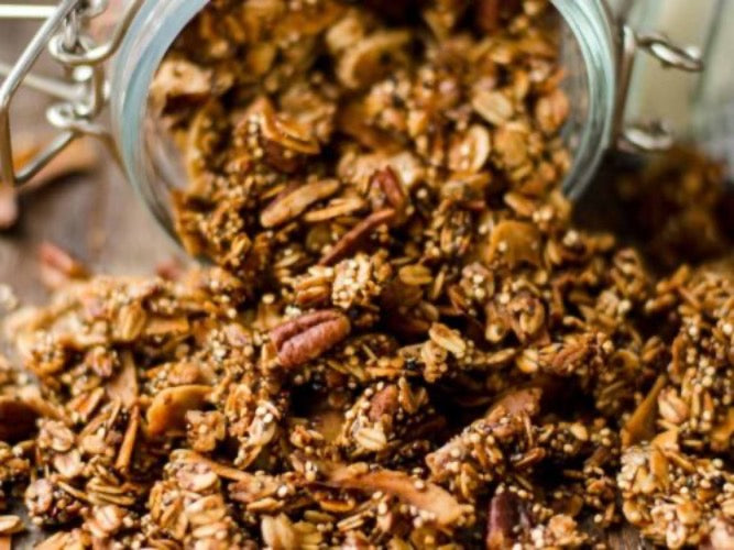 Monday- Nutty Crunchy Granola (GF)-A great snack