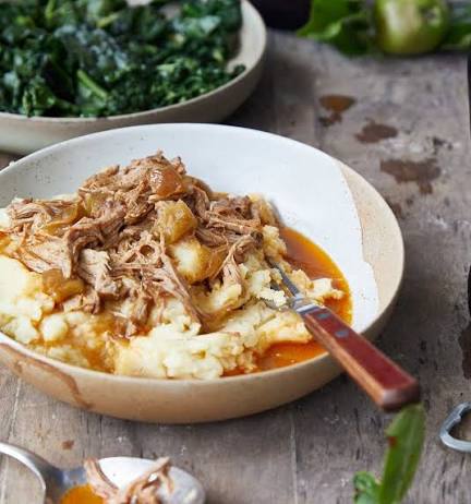 Wednesday- Slow Cooker Soy and Ginger Pork served with Mashed Potatoes