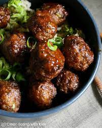 NEW Sweet and Sticky Teriyaki Meatballs and Rice