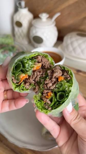 Terriyaki Beef Summer Rolls (2 per order)
