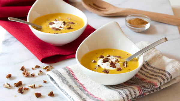 NEW Cream of Squash Soup with Pecan garnish (GF) -MAX 2 PP