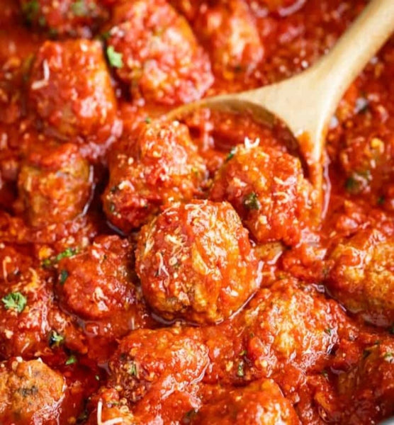 Freezer ready Meatballs and Marinara Sauce (4 meatballs per container) 32 oz (Max 2PP)