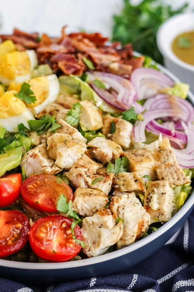 The Cobb Salad with creamy lemon dressing