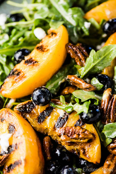 The Grilled Nectarine Salad (option for Grilled chicken) GF MEAL PREP FAVE