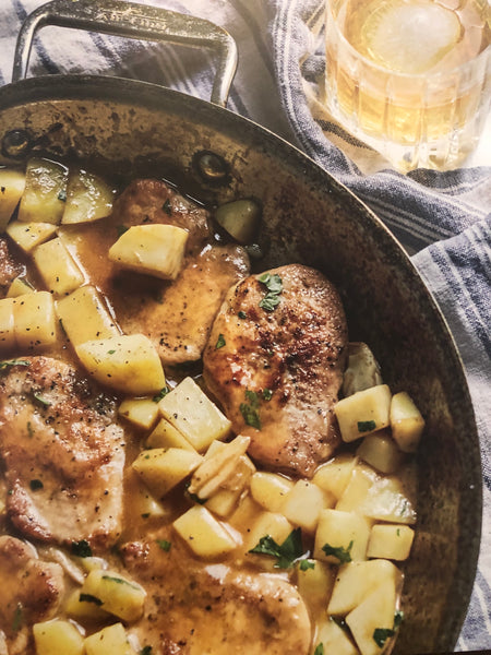 Seville Style Pork Tenderloin with Garlic and Cubed Potatoes (one pot meal)
