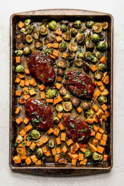 NEW Whole 30 Sheet Pan Mini Meatloaf with Vegetables (GF)