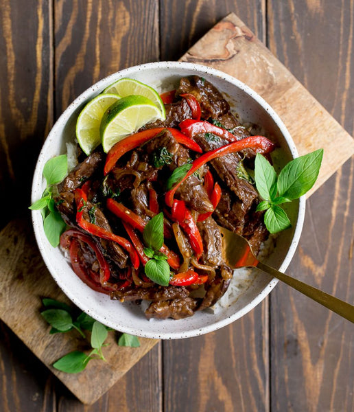 Thai Basil Beef with Choice of Rice