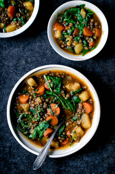 Vegan Lentil and Potato Stew