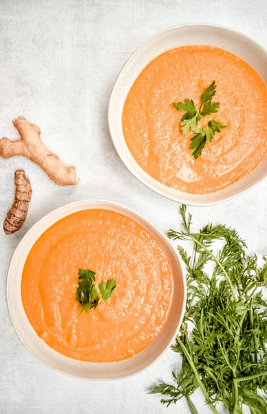 Immune Boosting Carrot Ginger soup (vegan)