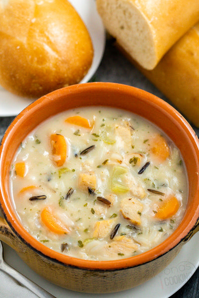 Copycat Panera Creamy Chicken and Rice Soup (32 oz container)