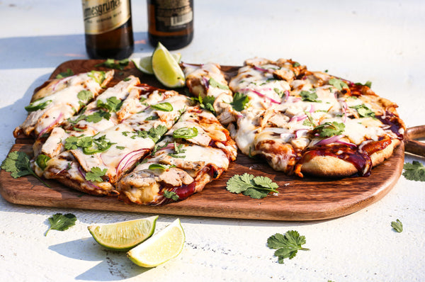 Chicken Flatbread Pizza (each flatbread generously serves 1 adult or two kids)