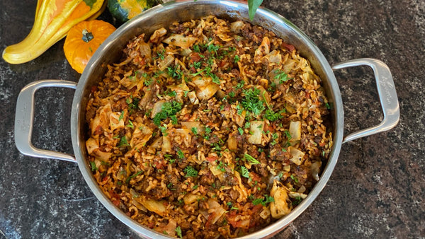 Lazy Cabbage Rolls (this dish freezes well)