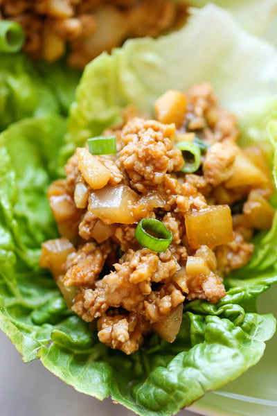 PF Chang's Chicken Lettuce cups served with Vegetable Fried Rice (GF)