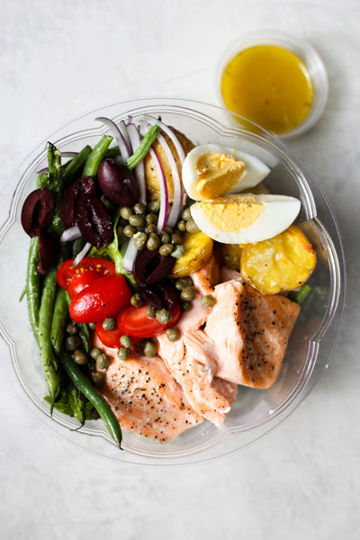 Wednesday-The Defined Dish's Salmon Nicoise Dinner Salad (ready to eat)
