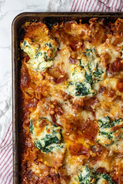 Wednesday- NEW Sheet Pan Lasagna