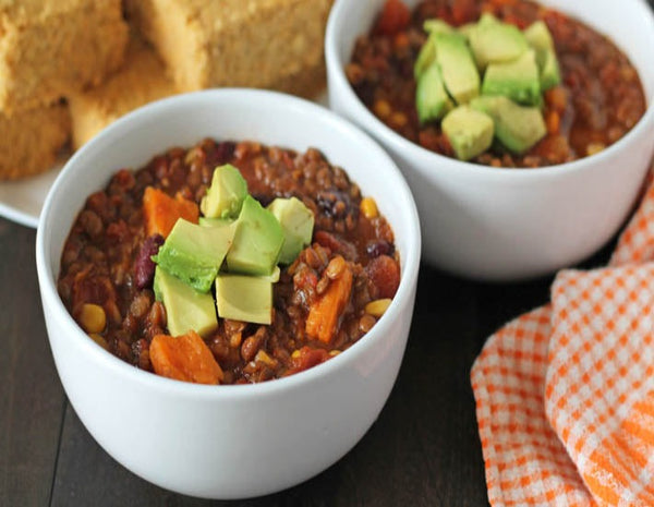 NEW Lentil and Sweet Potato Chili (Vegan, GF)