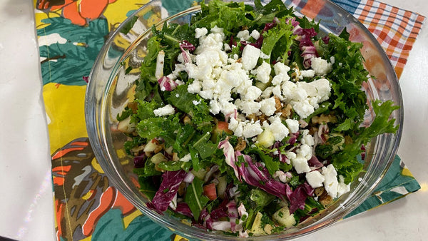 The "I'm tired of Winter" Salad with Balsamic vinaigrette (GF)