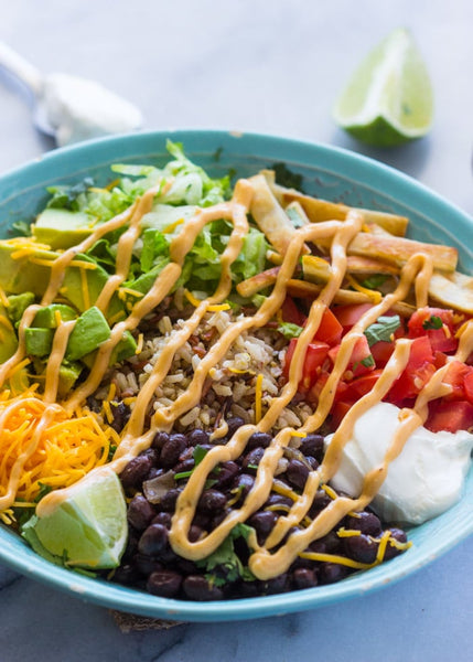 Veggie Burrito Bowl with Chipotle drizzle (ready to eat)